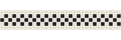 Mosaic Tiles -  Charleston 20 Black and White Border