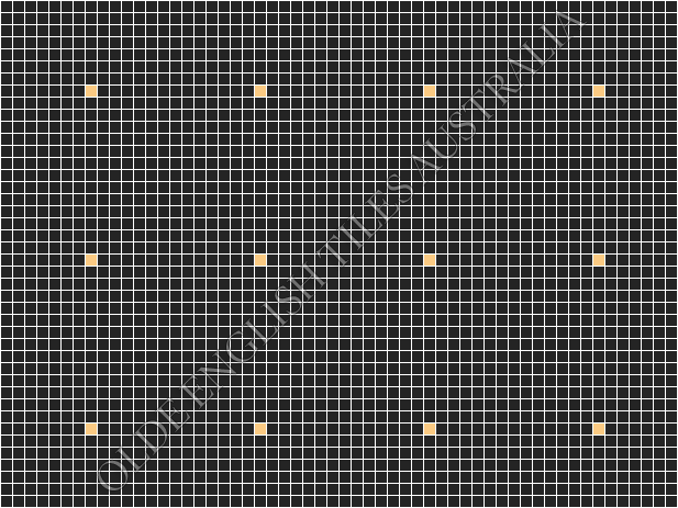 Classic Mosaic Patterns - Confetti 20 Black with Oatmeal Pattern