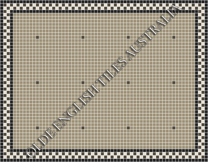 Classic Mosaic Patterns - Confetti 20 Light Grey with Charcoal Pattern