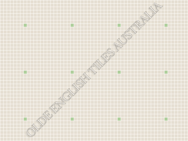 Classic Mosaic Patterns -  Confetti 20 White with Sage Pattern