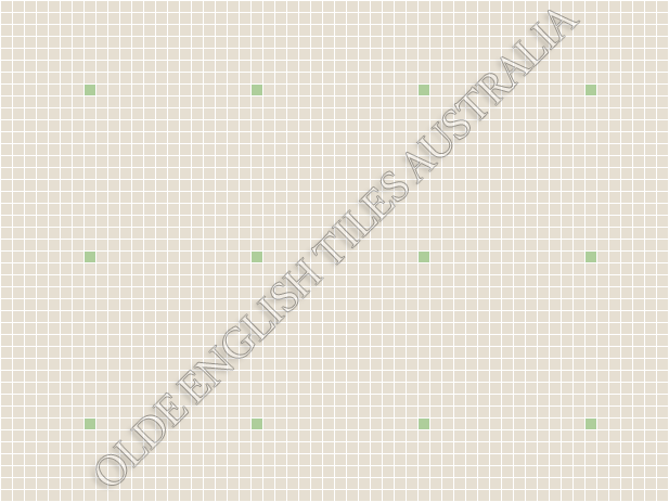 Classic Mosaic Patterns - Confetti 20 White with Sage Pattern