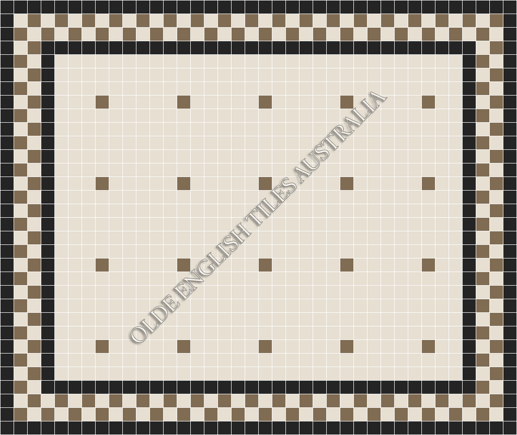  - Confetti 50 White with Coffee Pattern