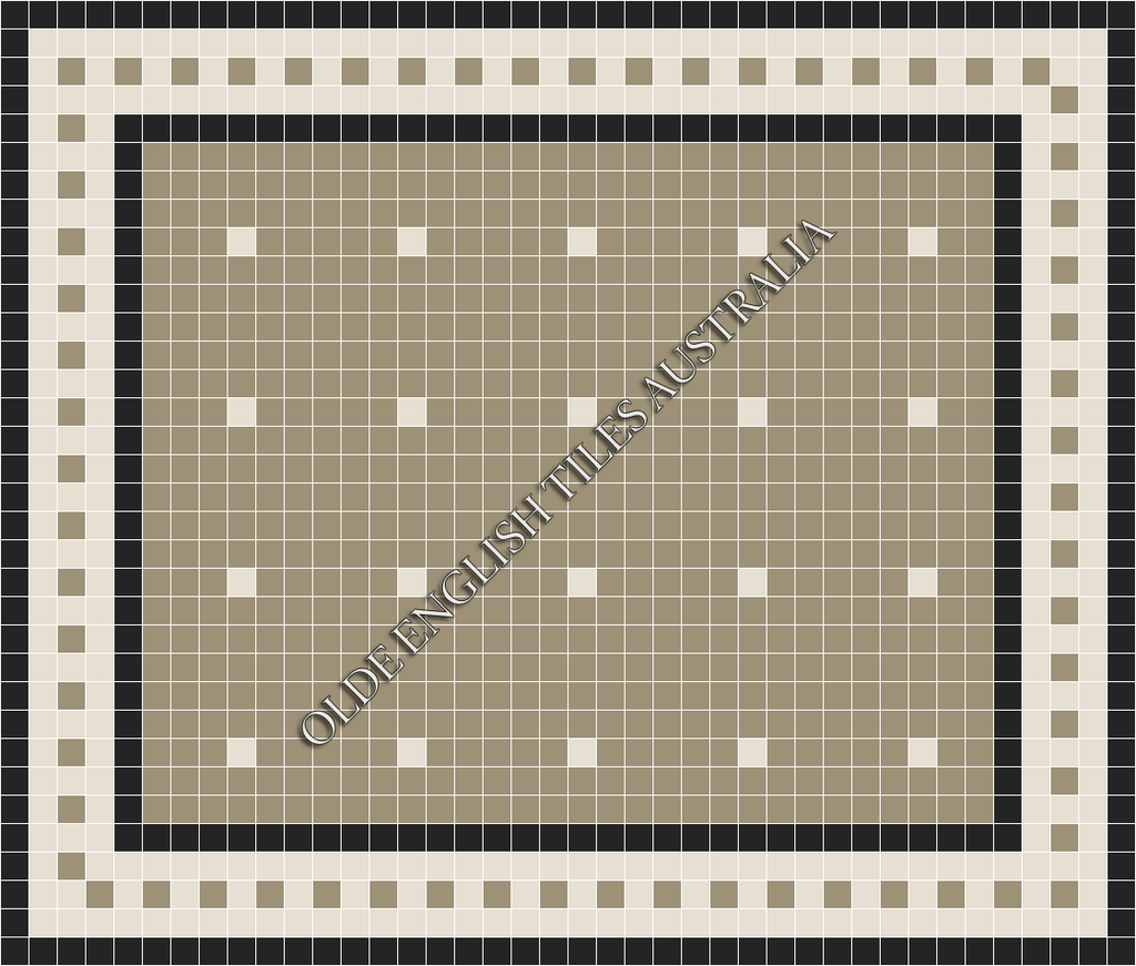 Classic Mosaic Patterns - Confetti 50 Light Grey with White Pattern