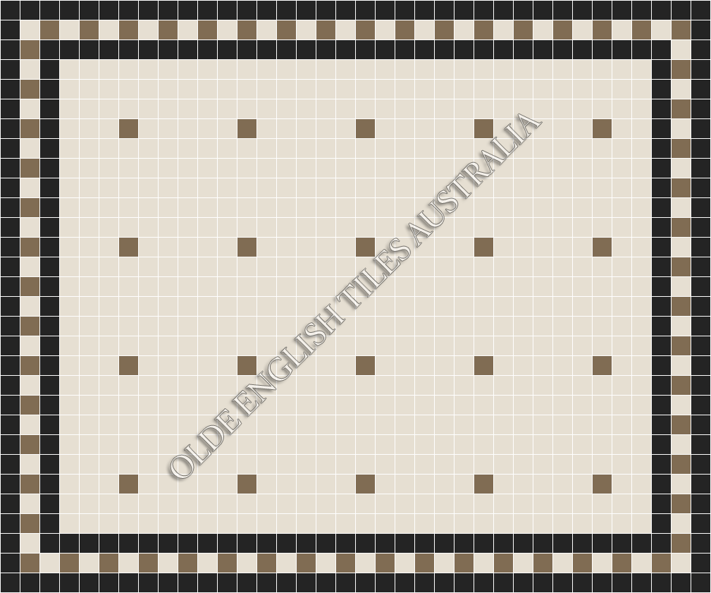  - Confetti 50 White with Coffee Pattern
