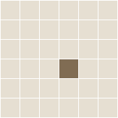  - Confetti 50 White with Coffee Pattern