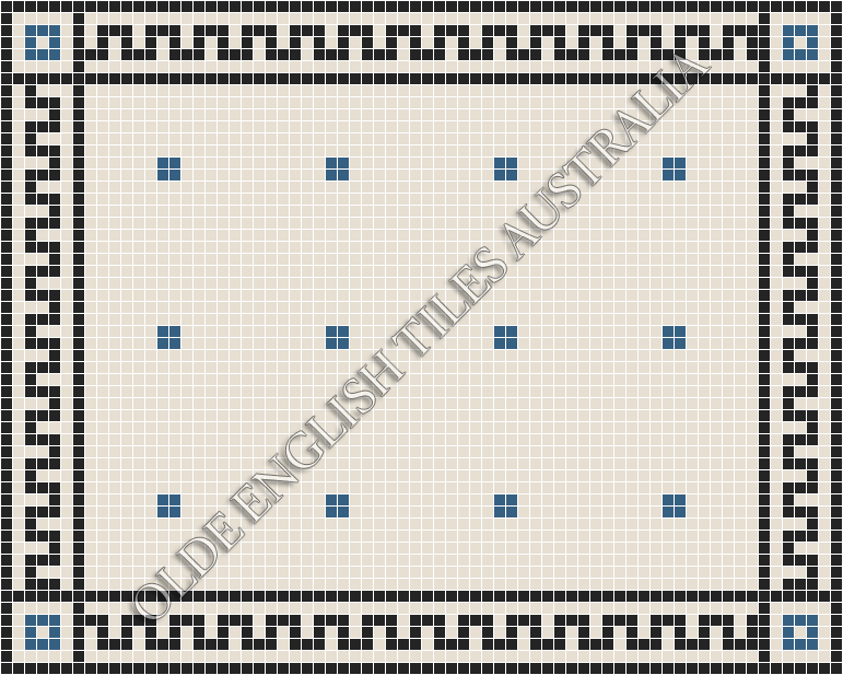  - Cotton Club 20 White with Special Blue Pattern