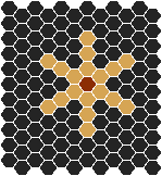  - Central Park 25 Black with Yellow & Special Red Pattern