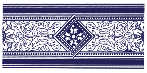 Victorian & Federation Wall Tiles Rectangle - Design 014