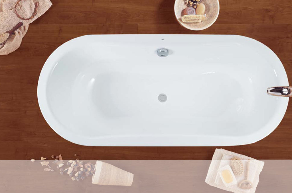 - Emma Inset oval Steel bath