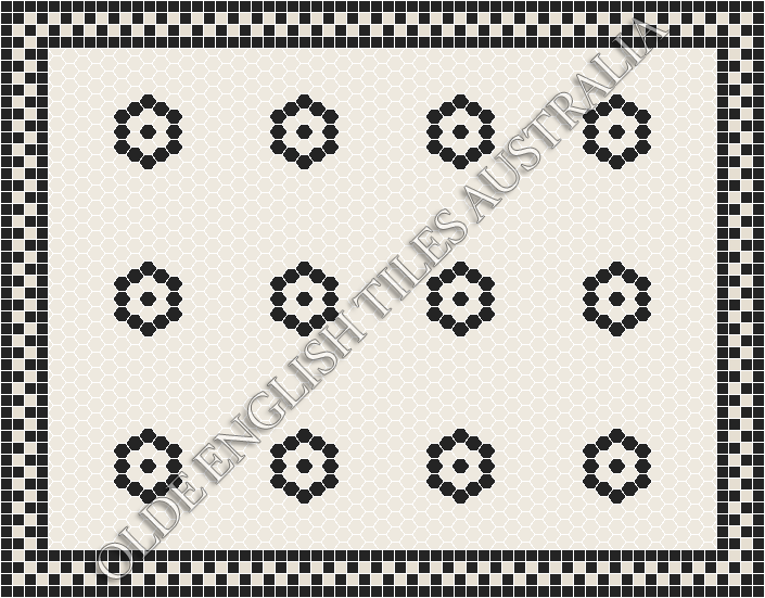  - Empire 25 White with Black Pattern