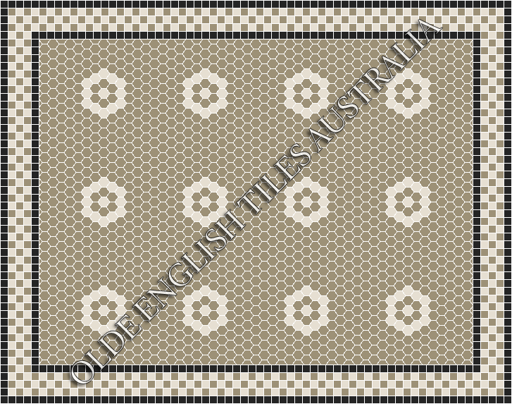  - Empire 25 Light Grey with White Pattern