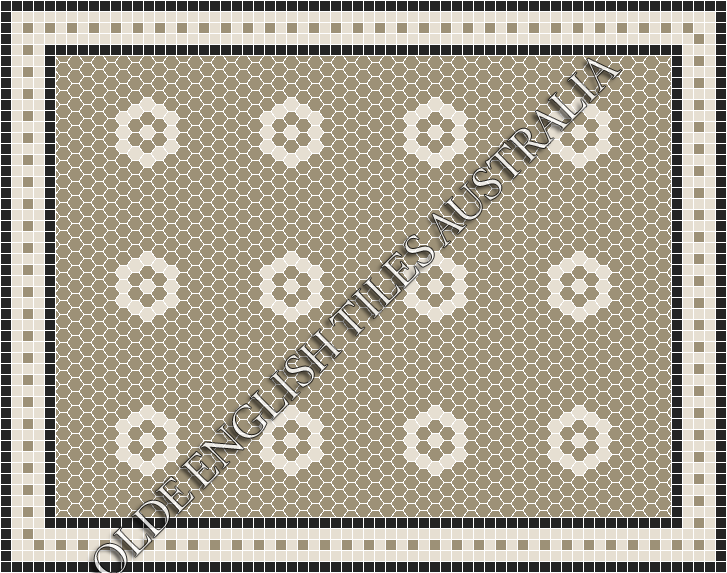  - Empire 25 Light Grey with White Pattern