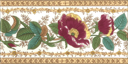 Victorian & Federation Wall Tiles Rectangle -  English Rose