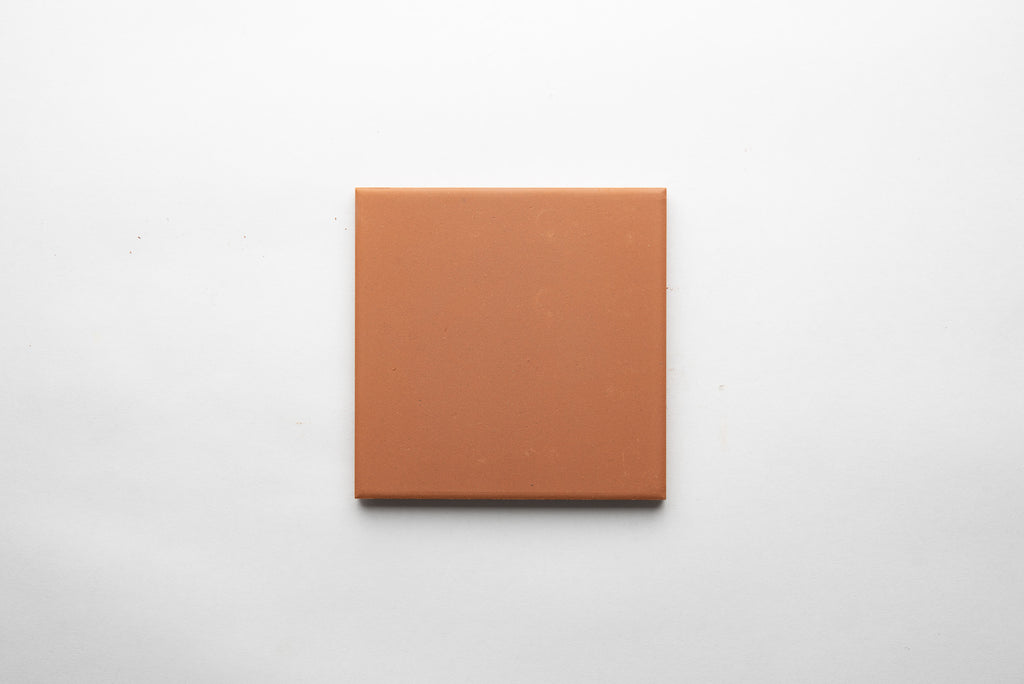 Factory Outlet Floor Tiles -  Vitrified 100mm Square Red