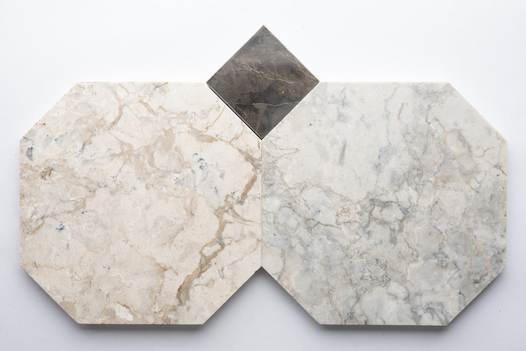 Marble Octagon & Dot - A