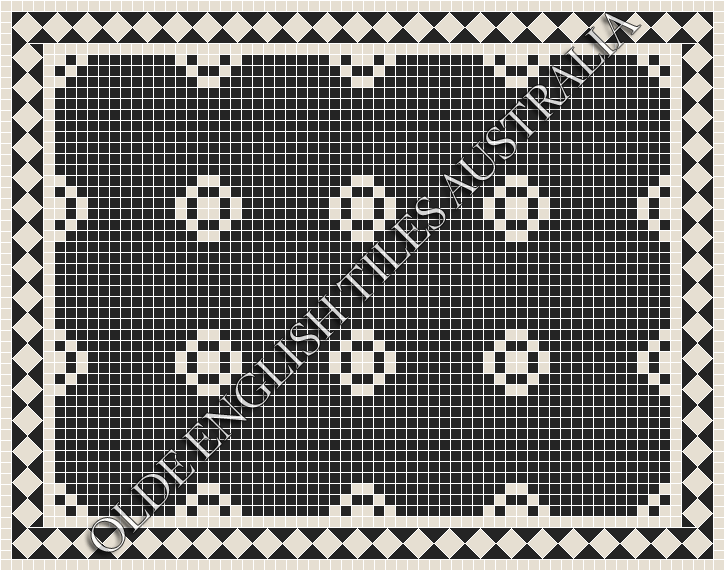  - Gatsby 20 Black with White Pattern