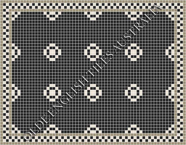  - Gatsby 20 Black with White Pattern
