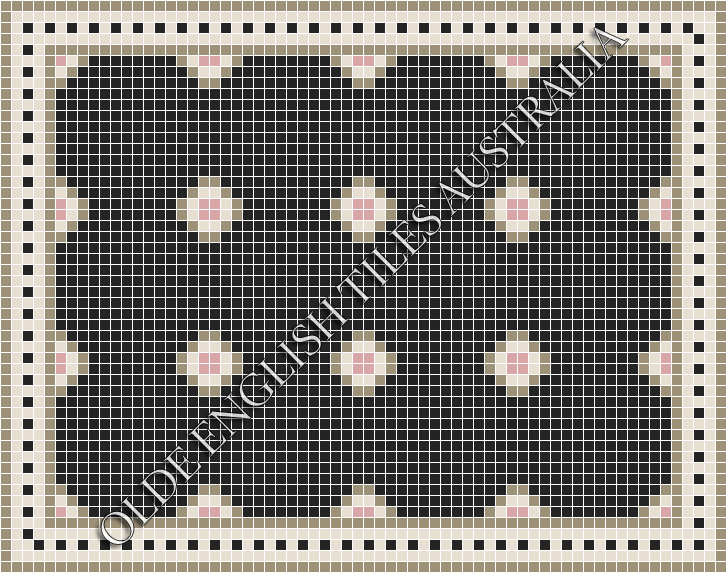 _blog-post_20-classic-mosaic-patterns - Gatsby 20 Multi Black with Light Grey, White and Pink Pattern