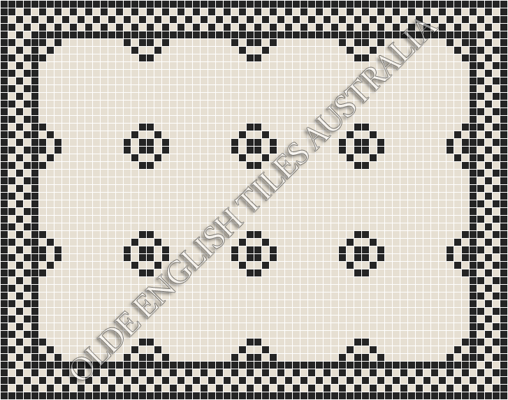  - Gatsby 20 White with Black Pattern