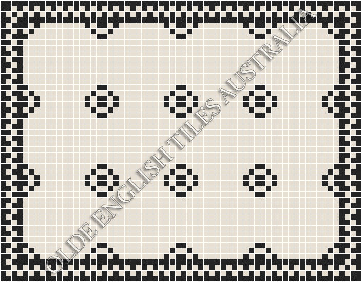  - Gatsby 20 White with Black Pattern