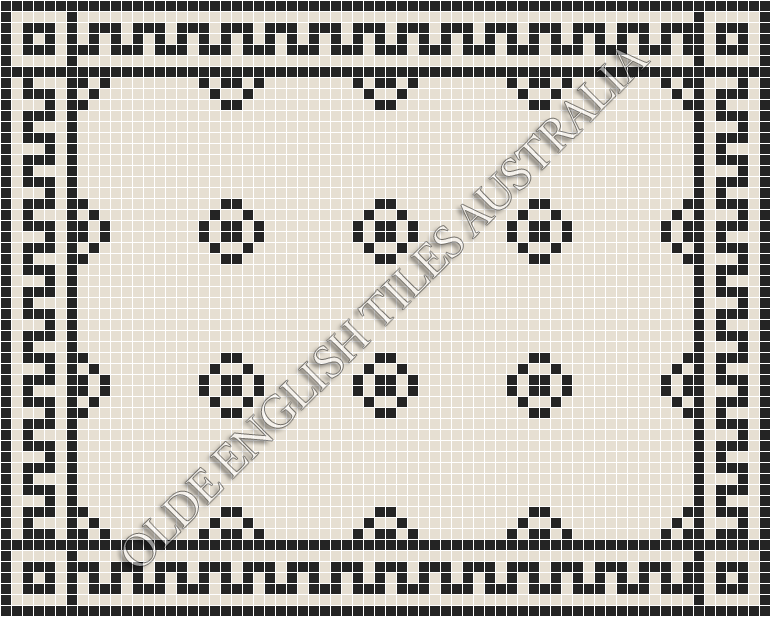  - Gatsby 20 White with Black Pattern