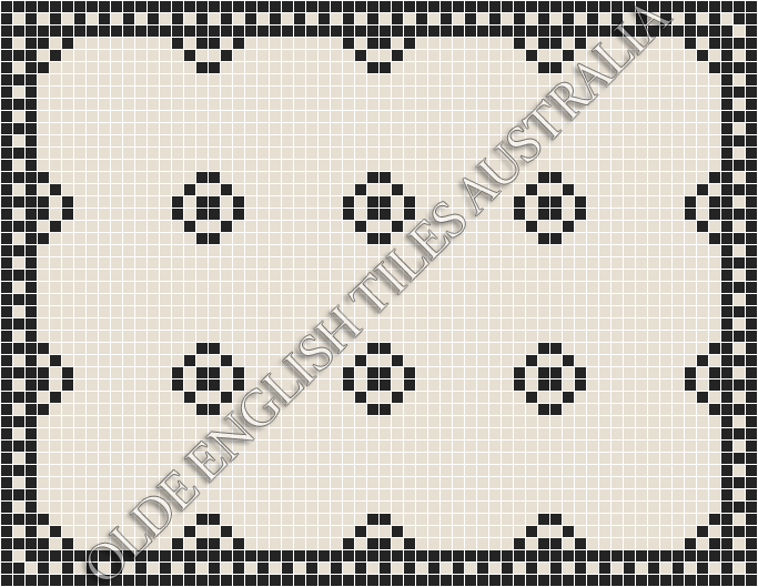  - Gatsby 20 White with Black Pattern