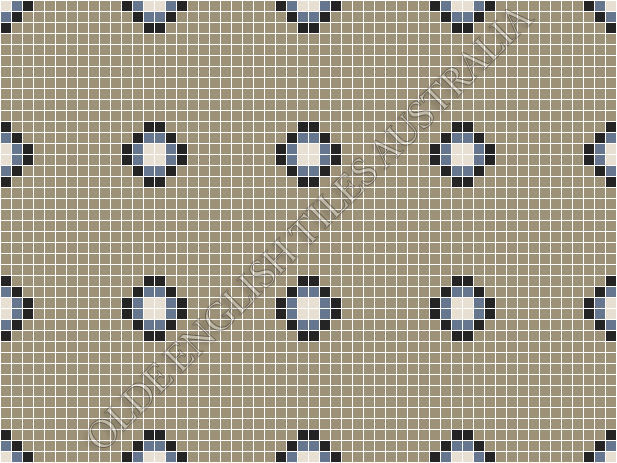  - Gatsby 20 Multi Light Grey with Black, Light Blue and White Pattern