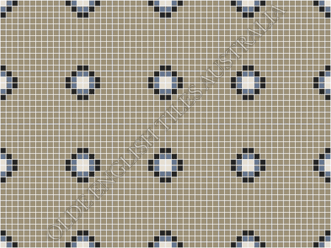 Gatsby 20 Multi Light Grey with Black, Light Blue and White Pattern