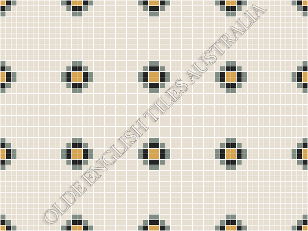  - Gatsby 20 Multi White with Light Green, Yellow and Black Pattern