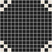  - Gatsby 20 Black with White Pattern