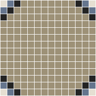  - Gatsby 20 Multi Light Grey with Black, Light Blue and White Pattern