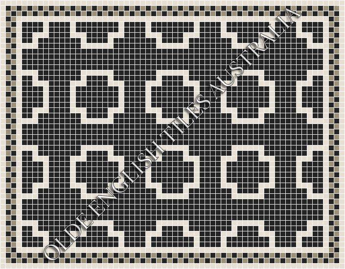  - Greenwich 20 Black with White Pattern