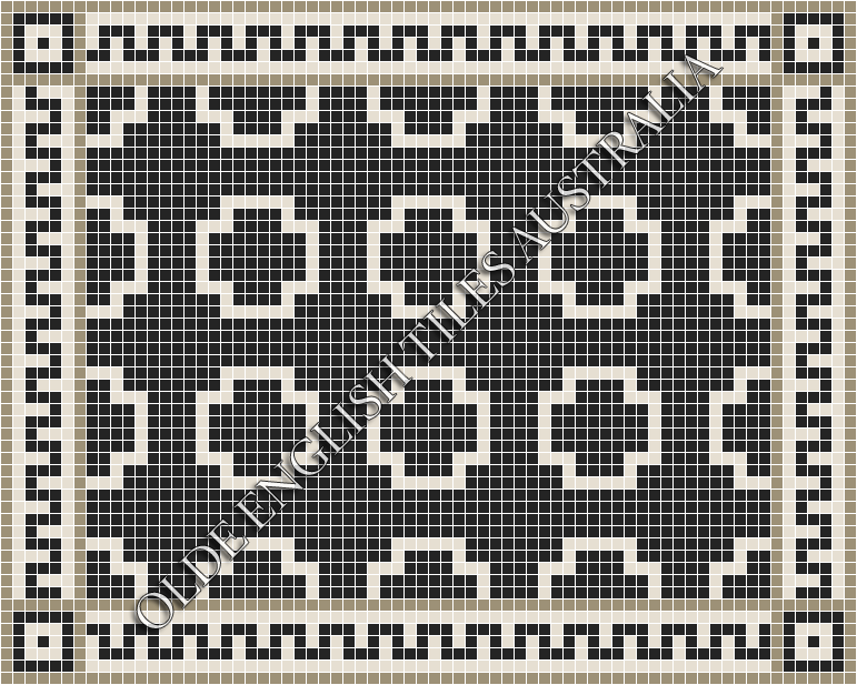  - Greenwich 20 Black with White Pattern