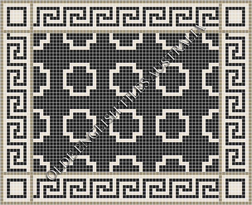  - Greenwich 20 Black with White Pattern