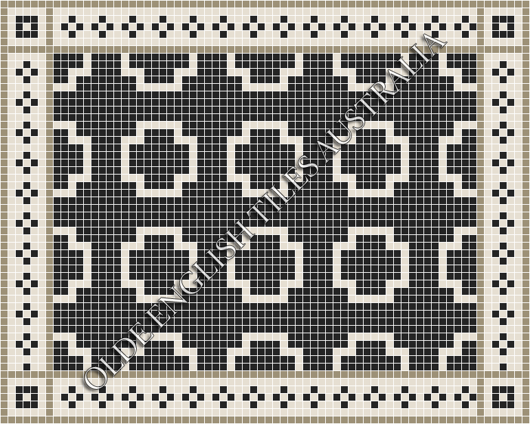  - Greenwich 20 Black with White Pattern