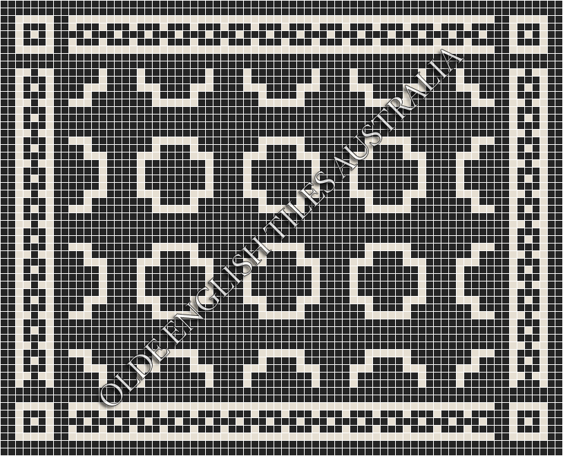  - Greenwich 20 Black with White Pattern