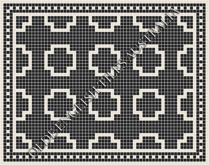  - Greenwich 20 Black with White Pattern
