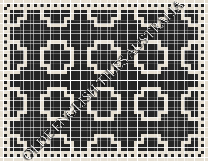  - Greenwich 20 Black with White Pattern