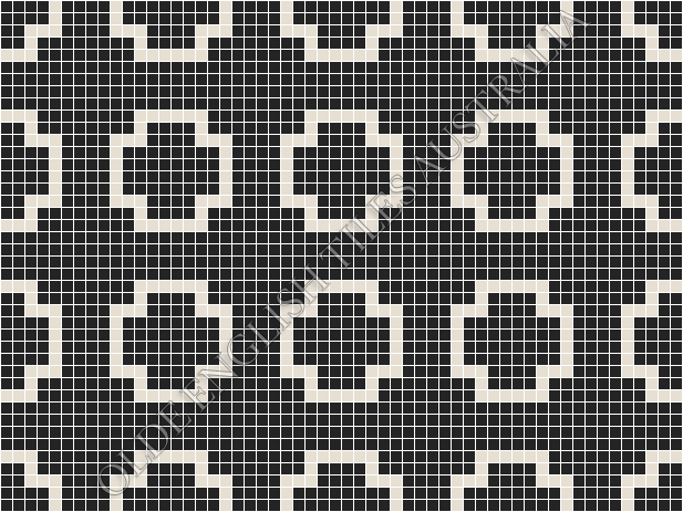  - Greenwich 20 Black with White Pattern