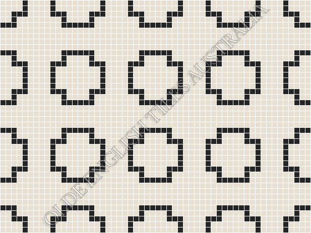 - Greenwich 20 White with Black Pattern