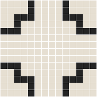  - Greenwich 20 White with Black Pattern