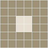 Classic Mosaic Patterns - Cotton Club 50 Light Grey with White Pattern