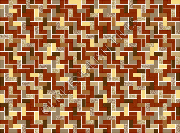 Mosaic Tiles -  Herringbone Tapestry