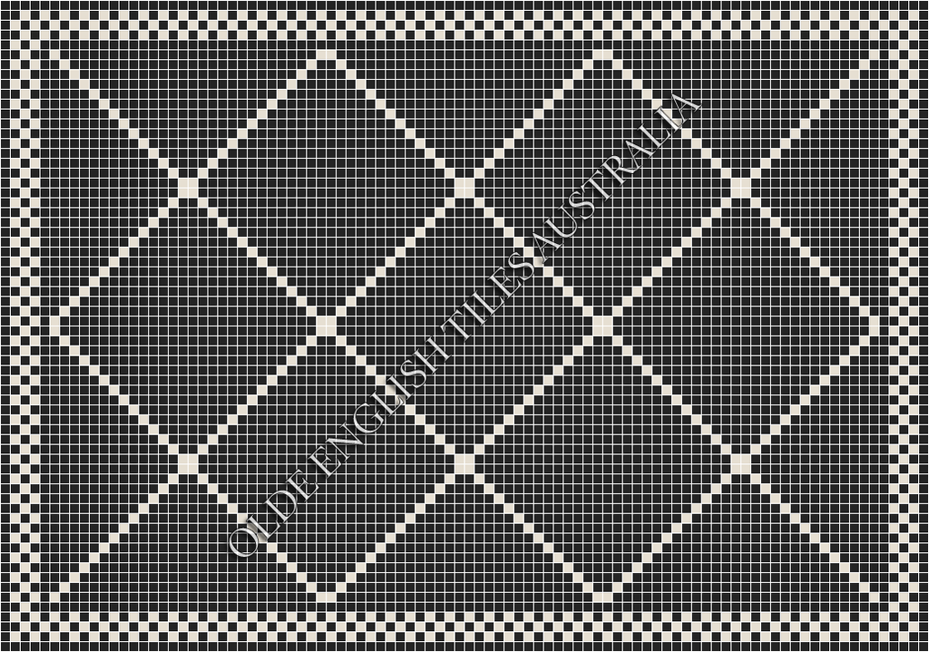 - Manhattan 20 Black with White Pattern