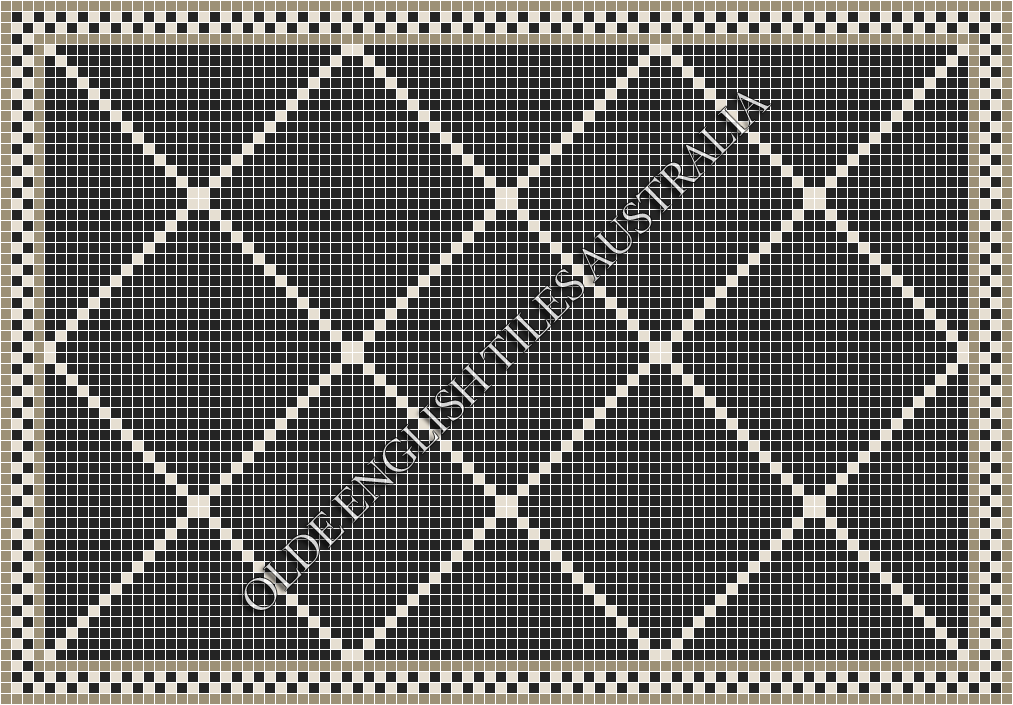  - Manhattan 20 Black with White Pattern