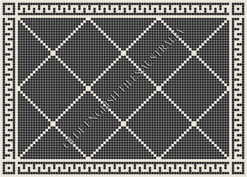  - Manhattan 20 Black with White Pattern