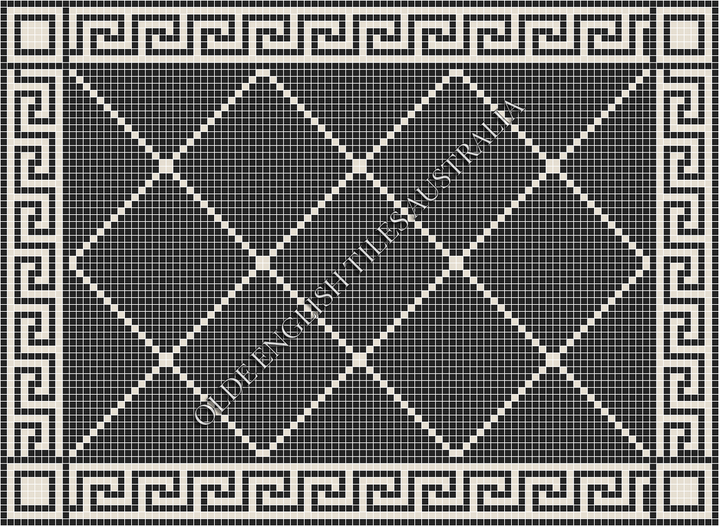  - Manhattan 20 Black with White Pattern
