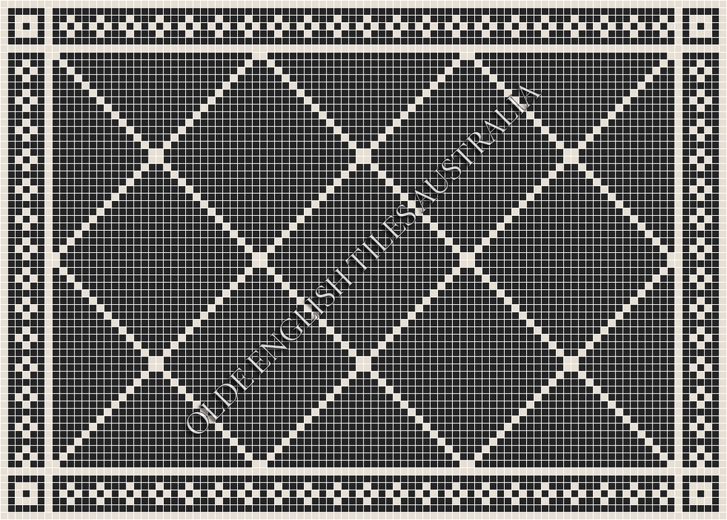  - Manhattan 20 Black with White Pattern