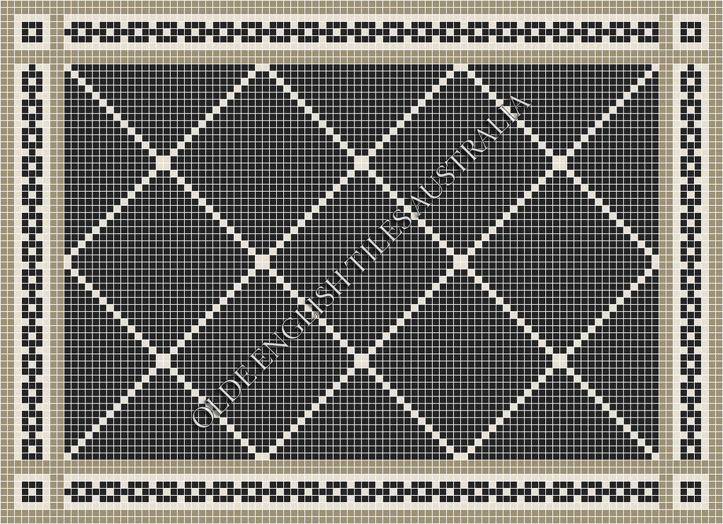  - Manhattan 20 Black with White Pattern
