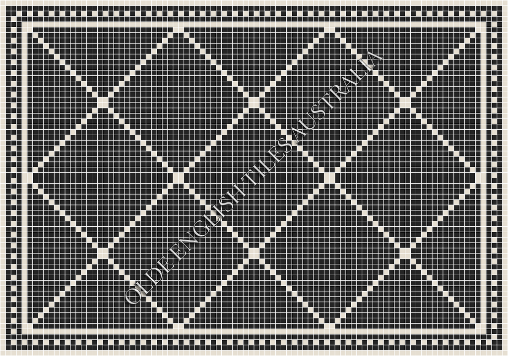  - Manhattan 20 Black with White Pattern